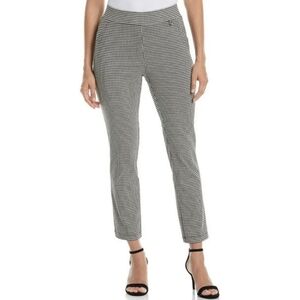 Rafaella Ladies Pull On Ponte Knit Pant Houndstooth Work Career Size 10